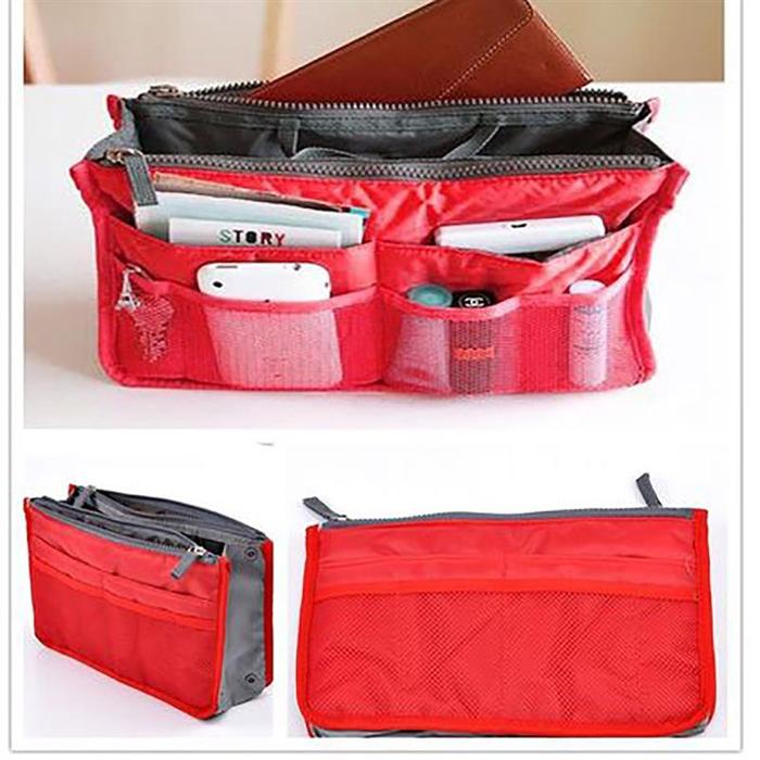 Black Travel Cosmetic Organizer Insert Bag product detail