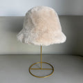 Plush Fishing Hat, Beige