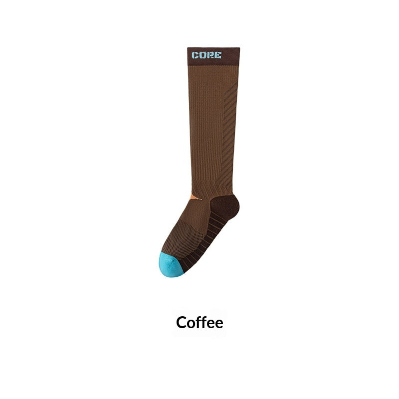 Women's Stretch Sports Compression Socks, Beige product detail