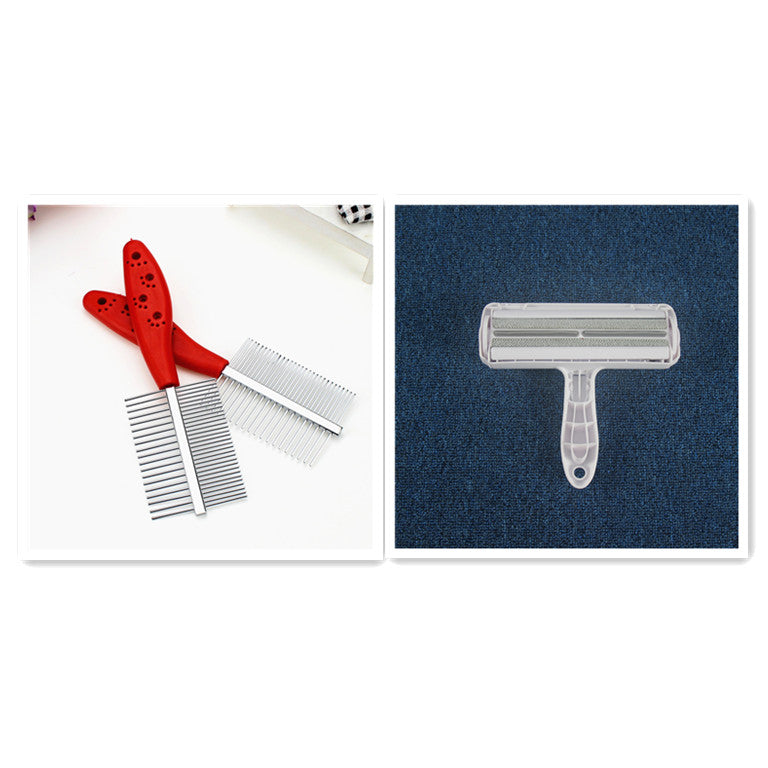 Pet Grooming Massage Brush, Red product detail