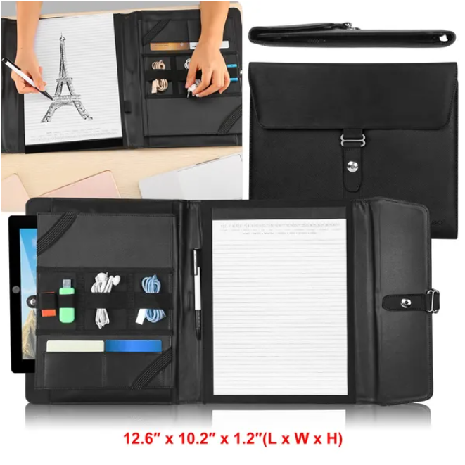 Leather Business Document Organizer Portfolio