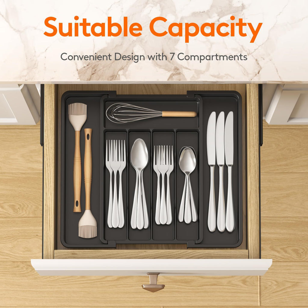 Expandable Kitchen Drawer Utensil Organizer