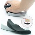 Ergonomic Silicone Mouse Wrist Rest, Black 2-Pack