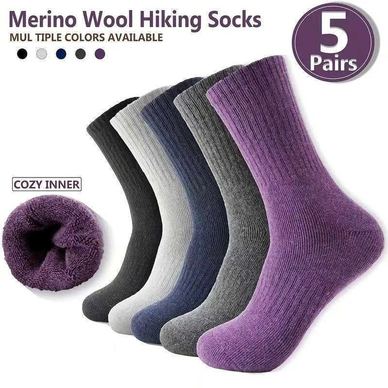 Fleece-Lined Thermal Cashmere Socks, Black product detail