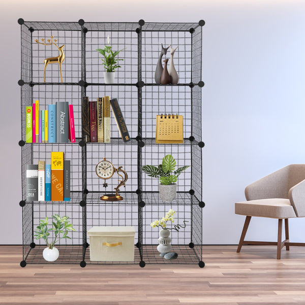 12-Cube Wire Storage Organizer