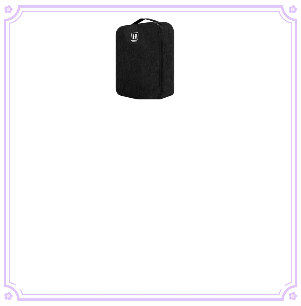 Portable Dust-Proof Travel Shoe Bag Black product detail