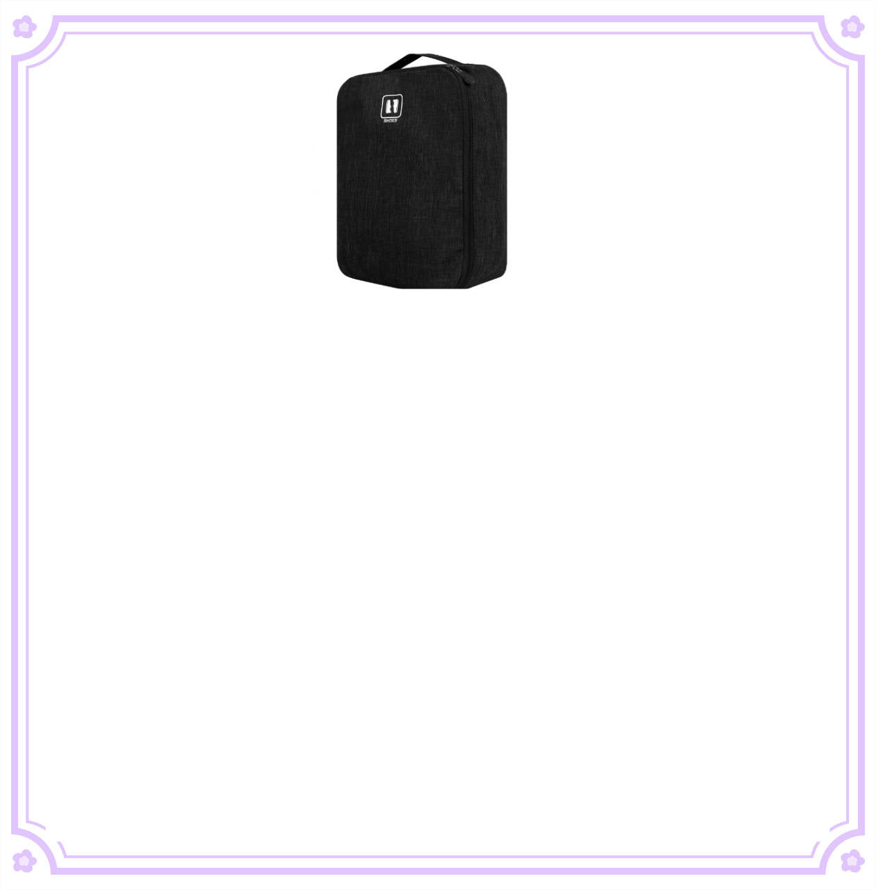 Portable Dust-Proof Travel Shoe Bag Black product detail