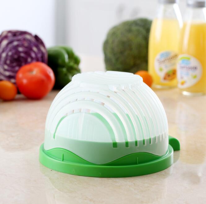 Salad and Vegetable Cutter Bowl, Blue product detail
