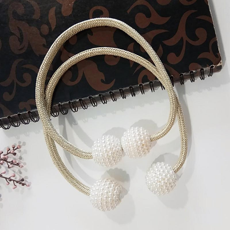 Magnetic Pearl Curtain Tieback product detail