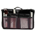 Black Travel Cosmetic Organizer Insert Bag