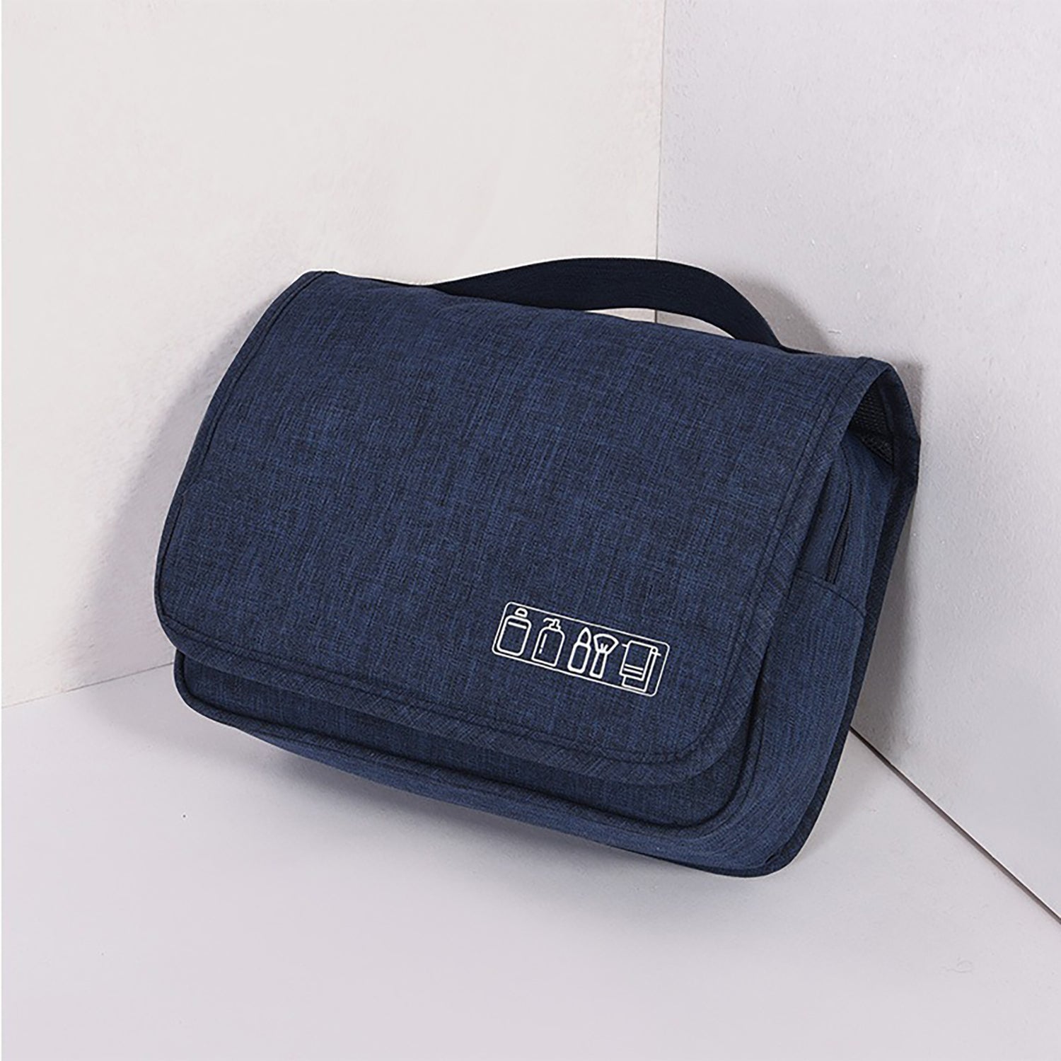 Large Hanging Travel Toiletry Organizer Bag - Dark Blue