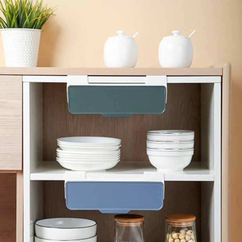 Blue Hanging Cabinet Drawer Organizer product detail