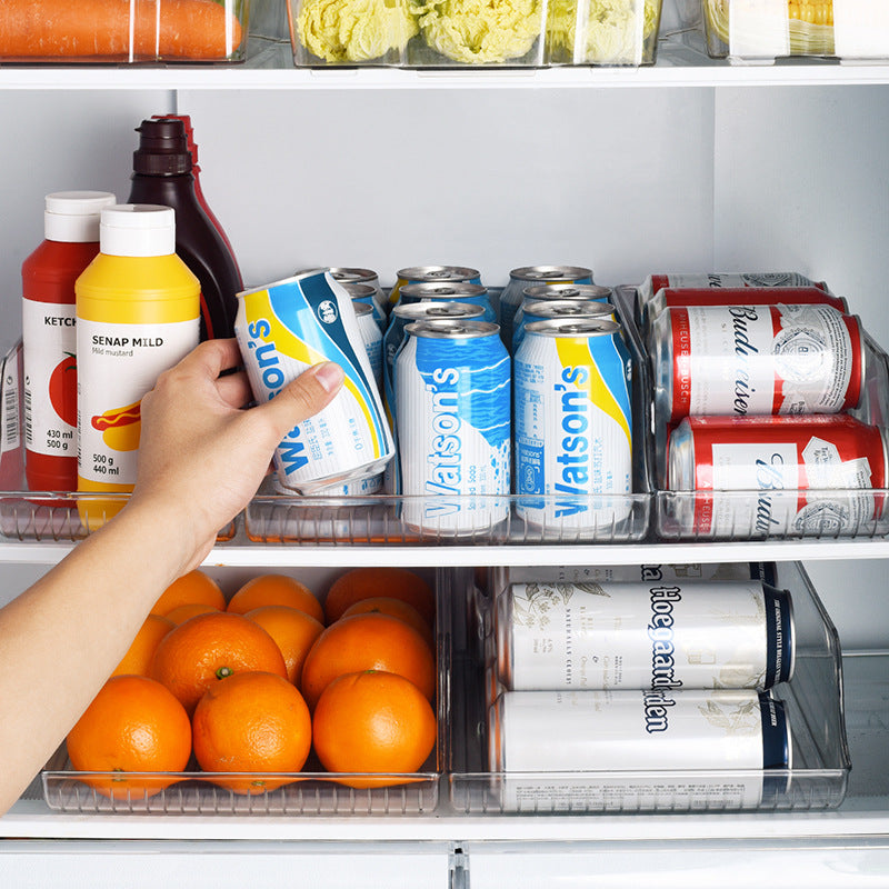 Clear Refrigerator Beverage Can Organizer product detail