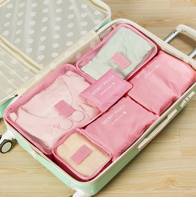 Waterproof Nylon Travel Packing Cube Organizer Bag