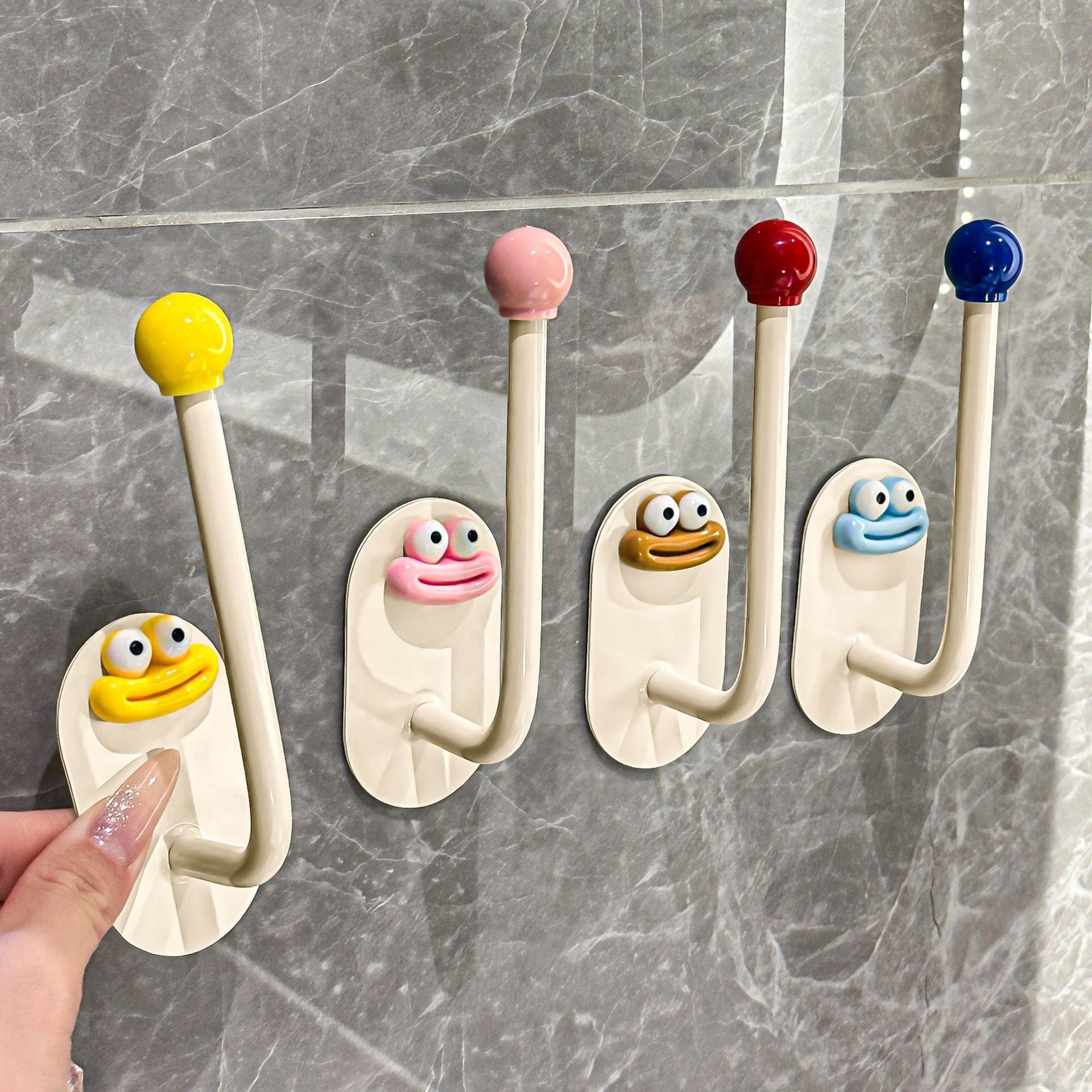 No-Drill Wall Hair Tie Organizer
