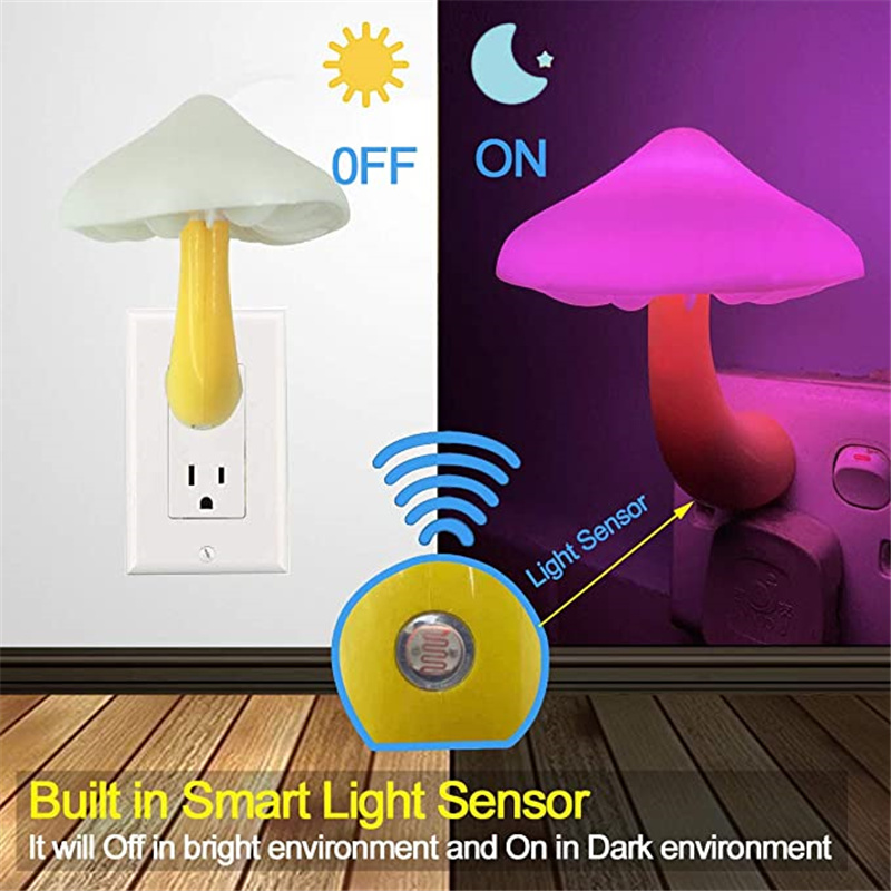 Mushroom Plug-In Sensor Night Light