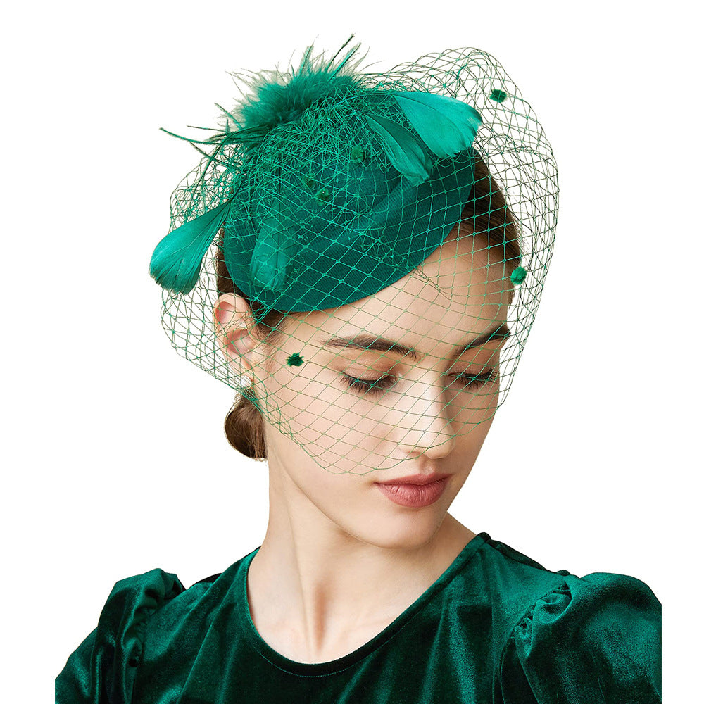 Women's Horse Racing Feather Hairband, Black product detail