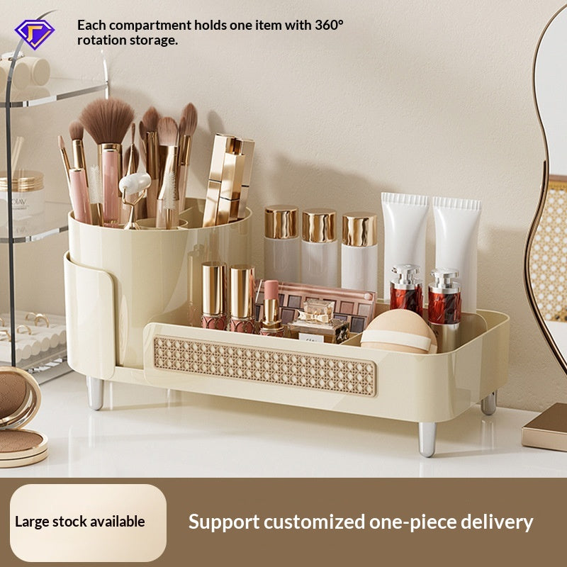 Rotating Desktop Makeup and Cosmetic Organizer