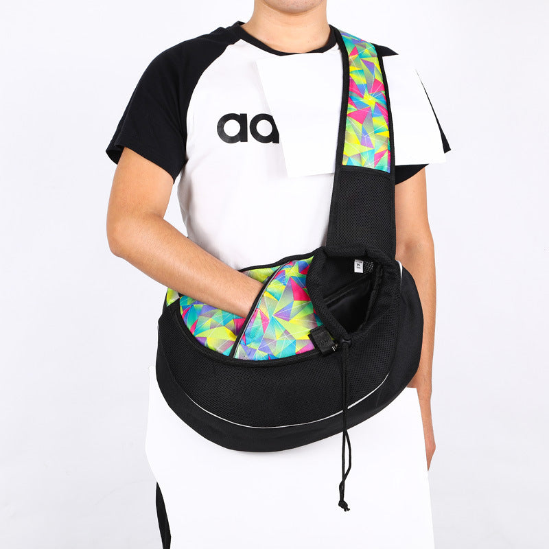Portable Crossbody Pet Carrier Bag for Dogs and Cats product detail