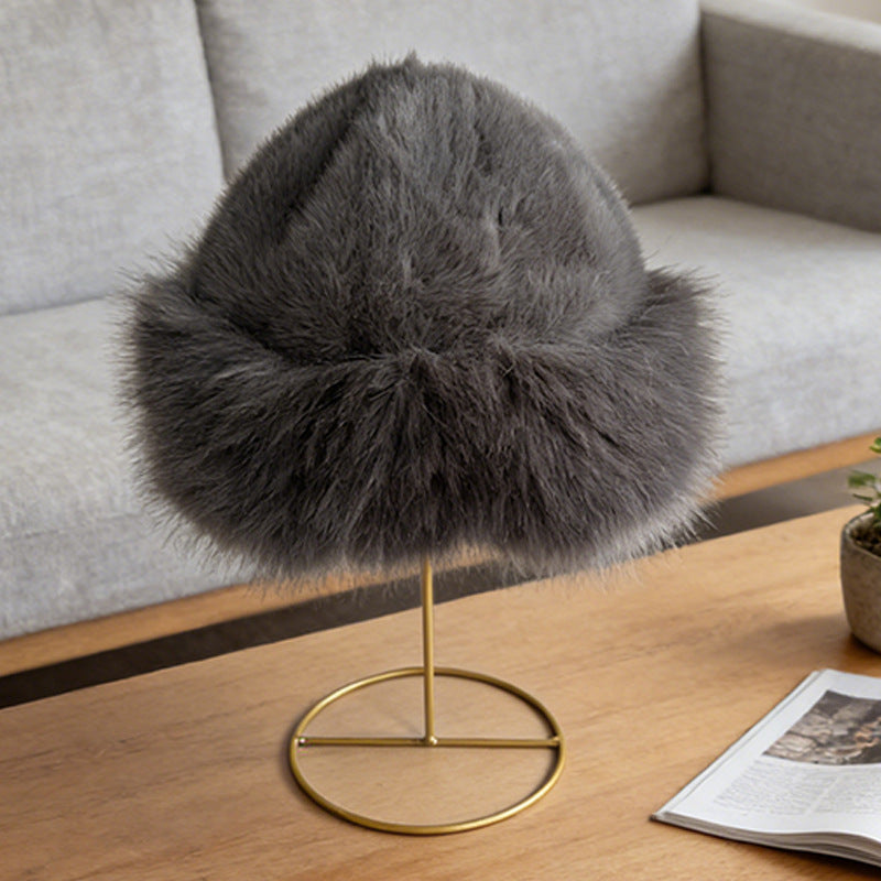 Plush Ear-Protection Winter Hat, Beige product detail