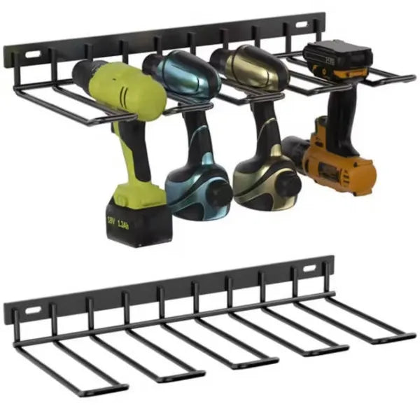 Wall-Mounted Power Tool Holder Rack