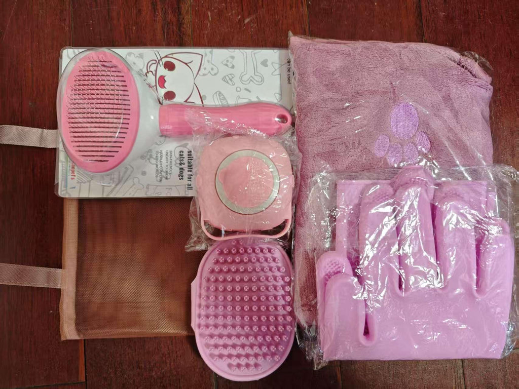 Pet Grooming and Bathing Brush Set product detail