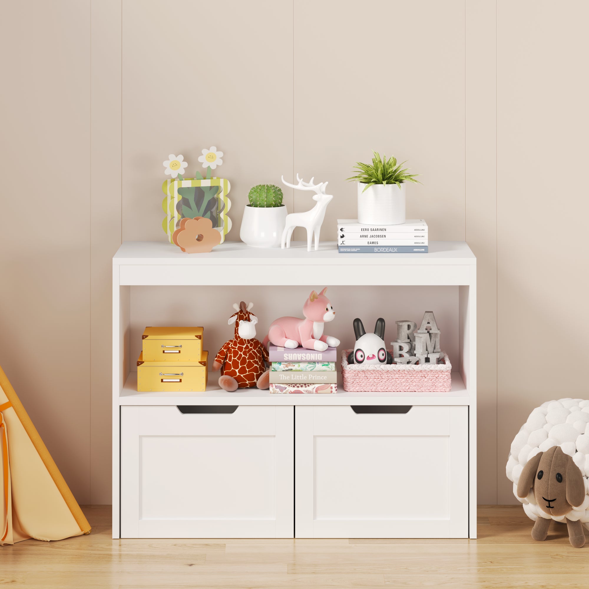 Kids storage organizer detail