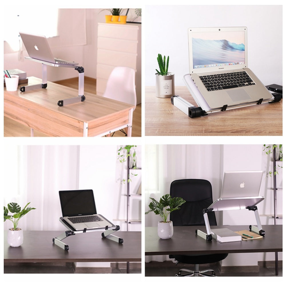 Foldable Ergonomic Laptop and Tablet Stand, Black product detail