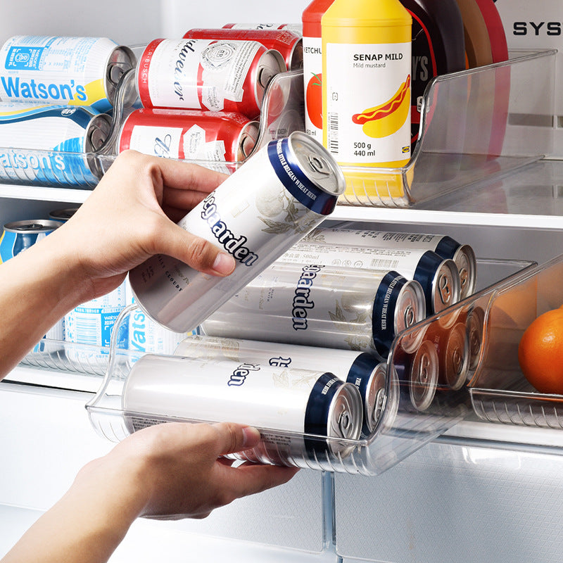 Clear Refrigerator Beverage Can Organizer product detail