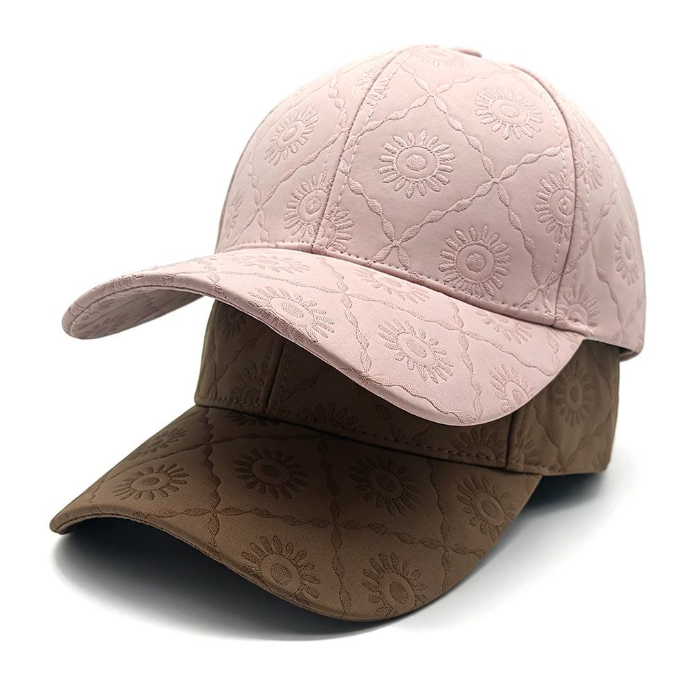Checkered Korean-Style Baseball Cap, Black product detail