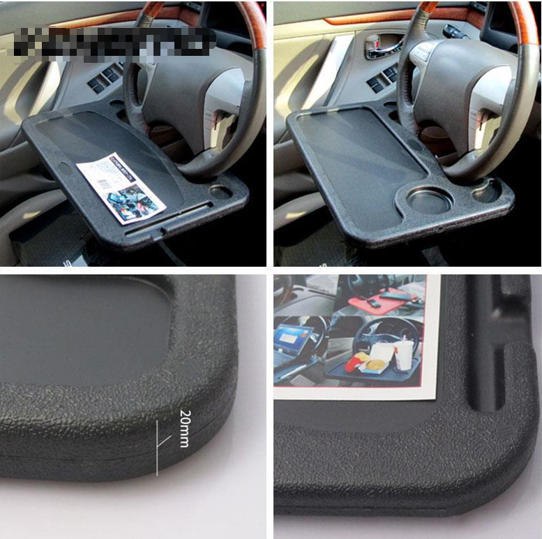 Multifunctional Car Steering Wheel Desk, Black product detail
