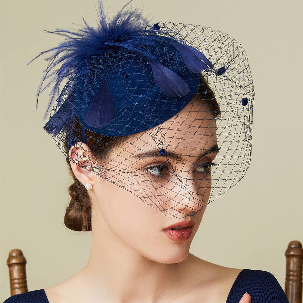 Women's Horse Racing Feather Hairband, Black product detail