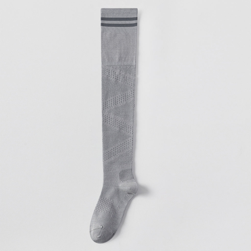 Low-Pressure Athletic Knee-High Socks, Black product detail