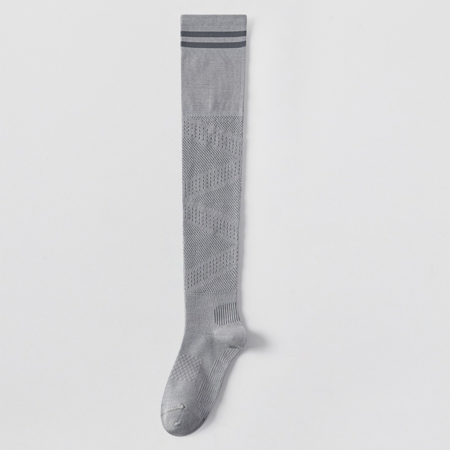 Low-Pressure Athletic Knee-High Socks, Black product detail