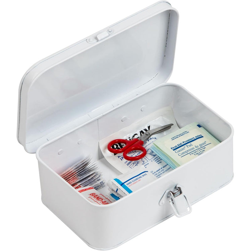 Vintage First Aid Storage Box with Buckle Lock - Empty product detail