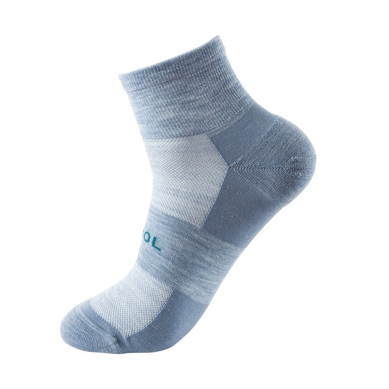 Merino Wool Ankle Socks, Beige, Large product detail