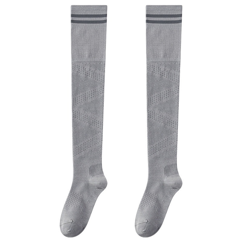 Low-Pressure Athletic Knee-High Socks, Black product detail