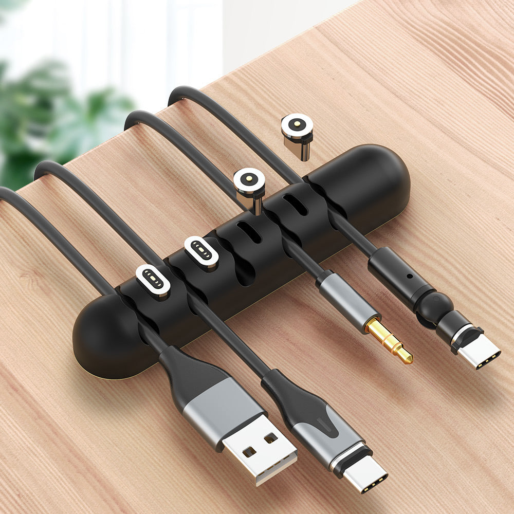 3-Port Silicone Desktop Cable Organizer