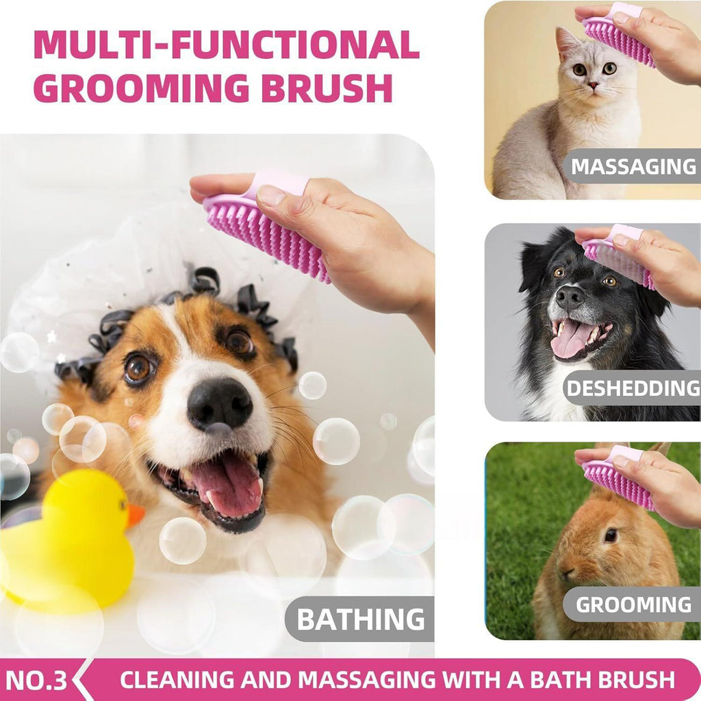 Pet Grooming and Bathing Brush Set product detail