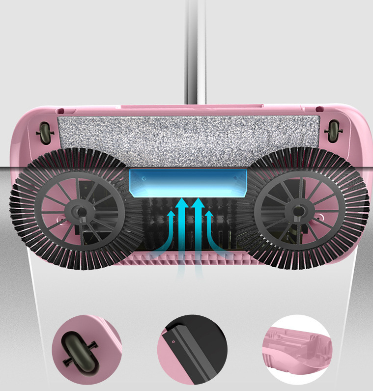 Manual Floor Sweeper with Mop and Dustpan product detail
