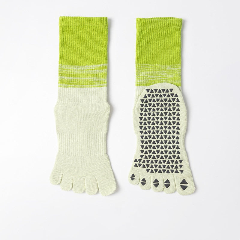Five-Toe Non-Slip Pilates Socks, Cherry Blossom product detail