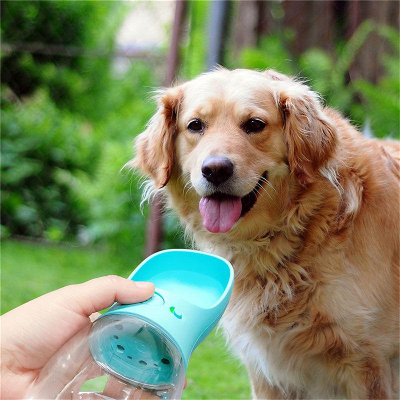 350ml Portable Pet Water Bottle with Filter - Blue product detail