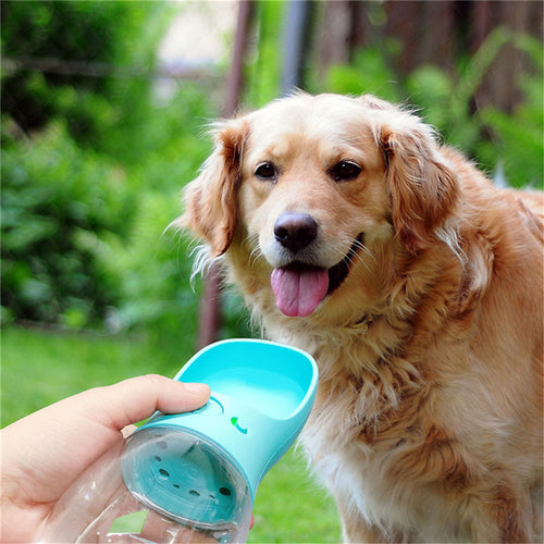 350ml Portable Pet Water Bottle with Filter - Blue product detail