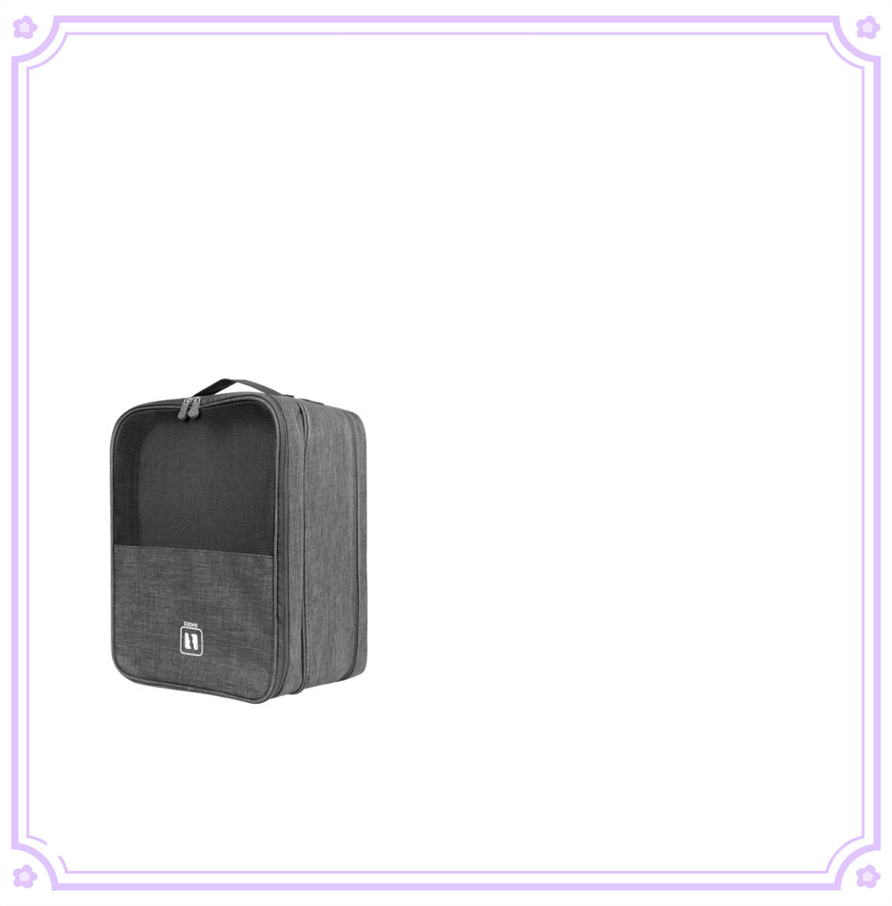 Portable Dust-Proof Travel Shoe Bag Black product detail