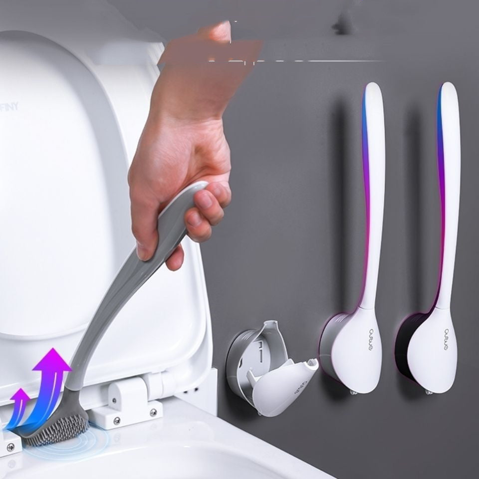 Silicone Bathroom Cleaning Brush Kit Black product detail