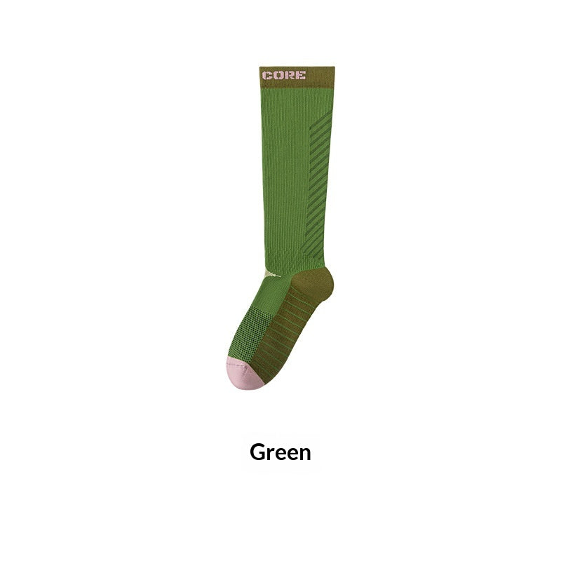 Women's Stretch Sports Compression Socks, Beige product detail