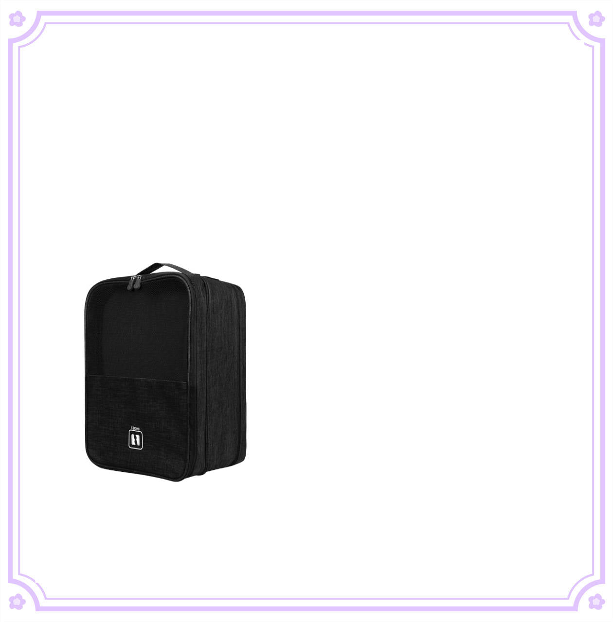 Portable Dust-Proof Travel Shoe Bag Black product detail
