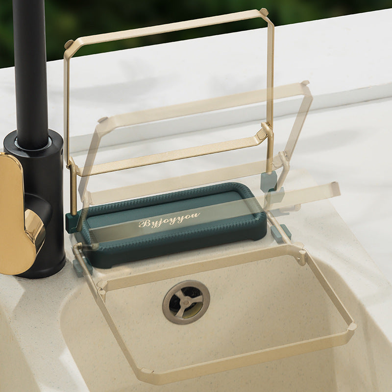Foldable Kitchen Sink Strainer Rack with Mesh Bags product detail
