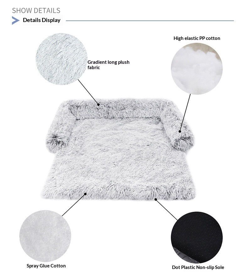 Soft dog bed detail