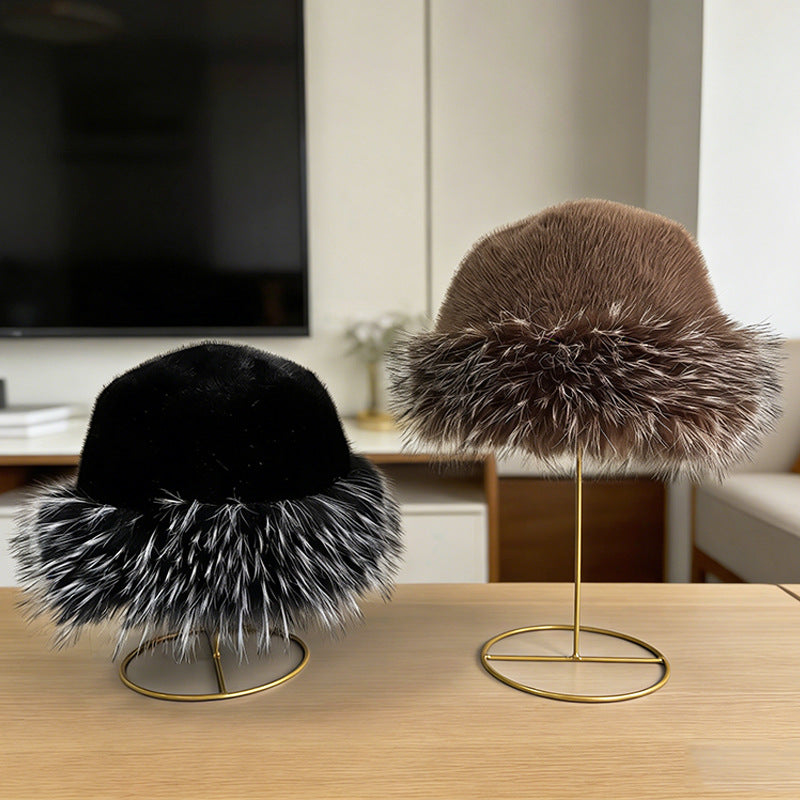 Plush Fisherman Hat, Black product detail